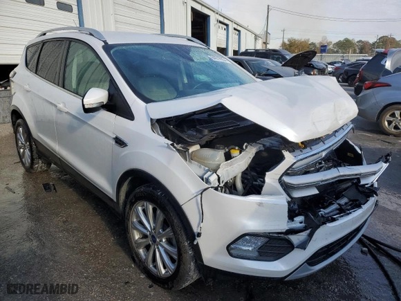 2017 Ford Escape Titanium with VIN 1FMCU0JD9HUB48912, listed as a Copart auction lot 84016554 with 52,199 mi miles and Salvage Title. Bid and sale history available at carsss.com. Image 4.