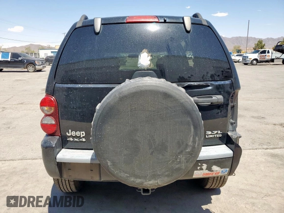2006 Jeep Liberty Limited with VIN 1J4GL58K36W122621, listed as a Copart auction lot 60894695 with 87,384 mi miles and Salvage title. Bid and sale history available at DreamBid. Image 6.
