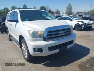 2008 Toyota Sequoia Platinum with VIN 5TDBY67A18S020320, listed as a IAAI auction lot 41918310 with 290,854 mi miles. Bid and sale history available at carsss.com. Image 1.