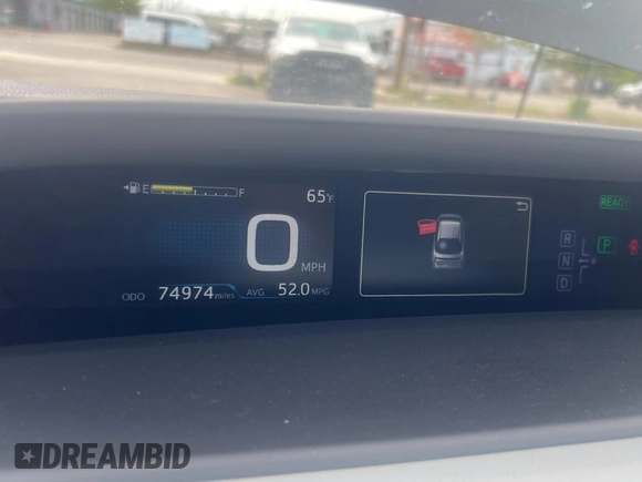 2017 Toyota Prius Two with VIN JTDKARFU2H3034410, listed as a Copart auction lot 55170795 with 74,974 mi miles and Salvage Title. Bid and sale history available at carsss.com. Image 8.