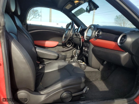 2013 MINI Cooper Roadster S with VIN WMWSY3C56DT593875, listed as a Copart auction lot 74982124 with NaN miles and Salvage Title. Bid and sale history available at carsss.com. Image 11.