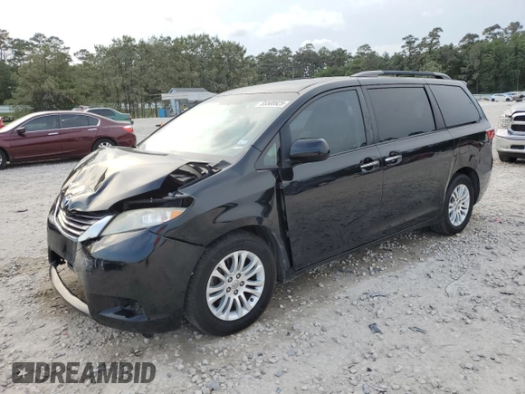 2016 Toyota Sienna XLE with VIN 5TDYK3DC3GS754018, listed as a Copart auction lot 55508925 with 99,016 mi miles and Salvage title. Bid and sale history available at DreamBid. Image 1.