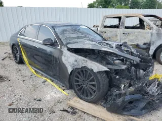 2022 Mercedes-Benz S-Class S 500 with VIN W1K6G6DB6NA153543, listed as a Copart auction lot 59649504 with 0 mi miles and Salvage Title. Bid and sale history available at carsss.com. Image 4.