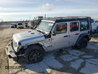 2023 Jeep Wrangler Sport S with VIN 1C4HJXDG0PW670641, listed as a Copart auction lot 41623195 with 27,266 mi miles and Salvage Title. Bid and sale history available at DreamBid. Image 1.