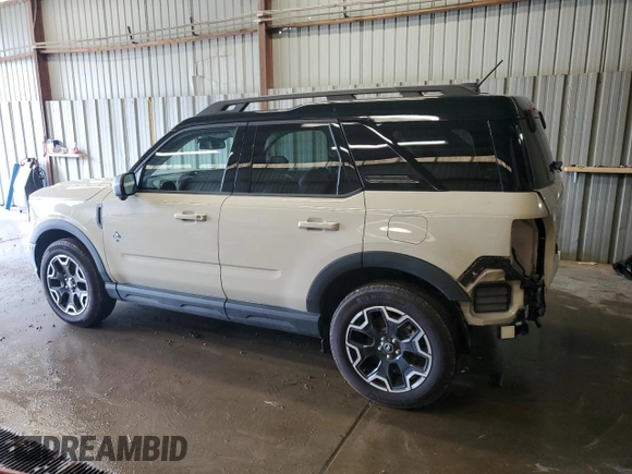 2025 Ford Bronco Sport Outer Banks with VIN 3FMCR9CN6SRE17295, listed as a Copart auction lot 55597115 with 338 mi miles and Salvage title. Bid and sale history available at DreamBid. Image 2.