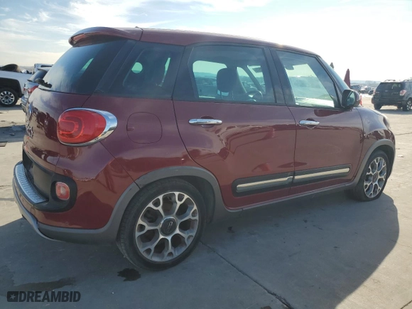 2017 FIAT 500L Trekking with VIN ZFBCFADHXHZ038654, listed as a Copart auction lot 89120575 with NaN miles and Clean Title. Bid and sale history available at carsss.com. Image 3.