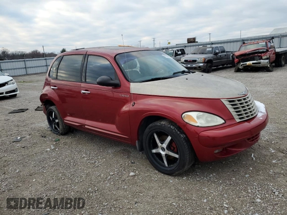 2005 Chrysler PT Cruiser Touring with VIN 3C4FY58B95T587265, listed as a Copart auction lot 81228054 with 87,952 mi miles and Salvage Title. Bid and sale history available at DreamBid. Image 4.