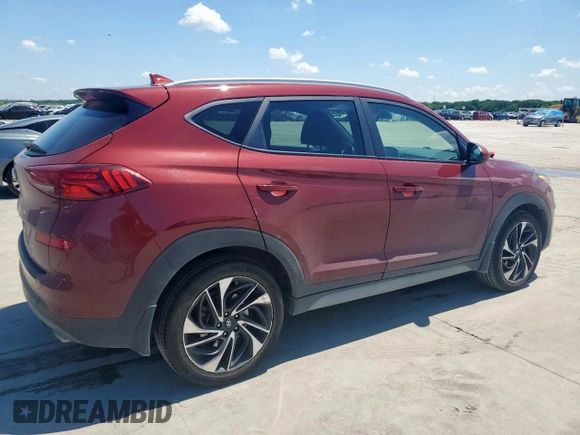 2020 Hyundai Tucson Sport with VIN KM8J33AL8LU163140, listed as a Copart auction lot 54367865 with 135,042 mi miles and Clean title. Bid and sale history available at DreamBid. Image 3.