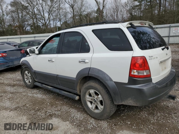 2005 Kia Sorento LX with VIN KNDJD733955439277, listed as a Copart auction lot 44465875 with 0 mi miles and Salvage Title. Bid and sale history available at carsss.com. Image 2.