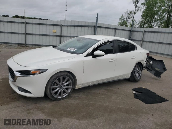 2021 Mazda 3 Select with VIN JM1BPABL1M1325662, listed as a Copart auction lot 51455655 with 65,919 mi miles and Salvage title. Bid and sale history available at DreamBid. Image 1.