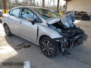 2021 Nissan Versa SV with VIN 3N1CN8EVXML827078, listed as a IAAI auction lot 41937345 with 69,272 mi miles. Bid and sale history available at carsss.com. Image 1.