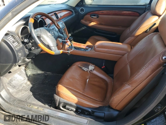 2004 Lexus SC 430 z VIN JTHFN48Y540055464, wystawiony jako Copart lot #52192445 z przebiegiem 188 693 mil mil oraz Szkoda całkowita • Salvage title. Historia ofert i sprzedaży dostępna na DreamBid. Obrazek 7.