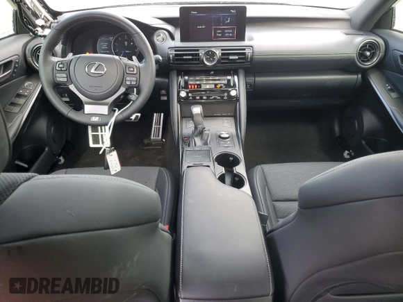 2024 Lexus IS 350 F Sport with VIN JTHGZ1B25R5080788, listed as a Copart auction lot 58954675 with 8,686 mi miles and Salvage title. Bid and sale history available at DreamBid. Image 8.
