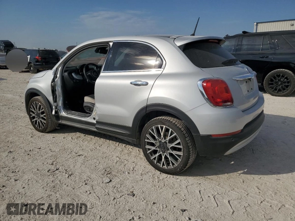 2017 FIAT 500X Lounge with VIN ZFBCFXDB0HP543841, listed as a Copart auction lot 75700444 with 53,913 mi miles and Salvage title. Bid and sale history available at DreamBid. Image 2.
