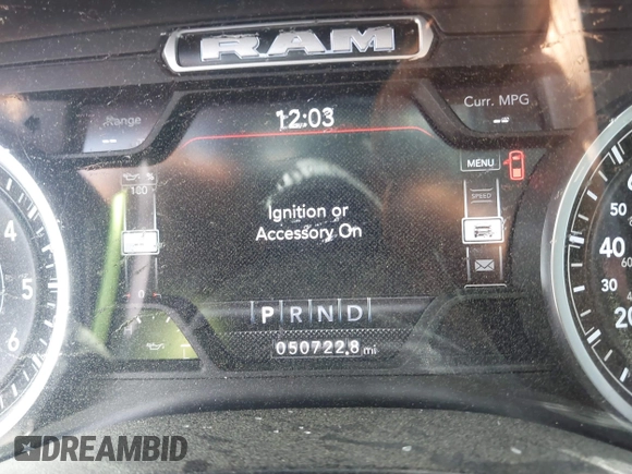 2022 Ram 1500 Big Horn with VIN 1C6SRFFT9NN222928, listed as a IAAI auction lot 41802827 with 50,722 mi miles. Bid and sale history available at carsss.com. Image 7.