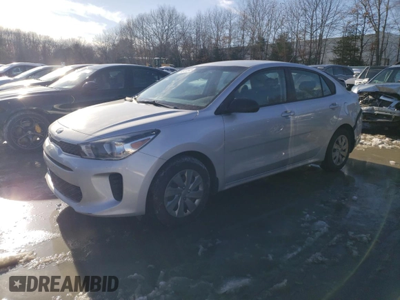2020 Kia Rio LX with VIN 3KPA24AD1LE358789, listed as a Copart auction lot 45418945 with 82,572 mi miles and Salvage Title. Bid and sale history available at carsss.com. Image 1.