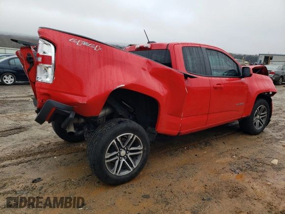 2020 Chevrolet Colorado 4WD Work Truck z VIN 1GCHTBEN1L1146805, wystawiony jako Copart lot #85055864 z przebiegiem 52 414 mil mil oraz Szkoda całkowita • Salvage title. Historia ofert i sprzedaży dostępna na DreamBid. Obrazek 3.