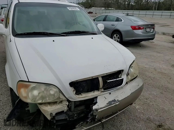 2005 Kia Sedona LX with VIN KNDUP132856716570, listed as a Copart auction lot 45848965 with 137,589 mi miles and Salvage Title. Bid and sale history available at carsss.com. Image 12.