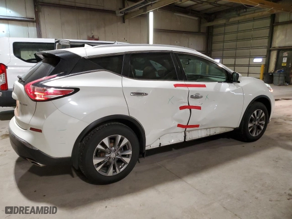 2015 Nissan Murano Platinum with VIN 5N1AZ2MH3FN219127, listed as a Copart auction lot 50873155 with 129,558 mi miles and Salvage Title. Bid and sale history available at carsss.com. Image 3.