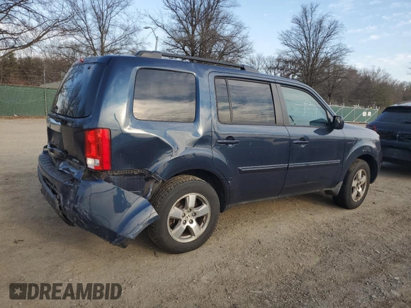 2011 Honda Pilot EX-L with VIN 5FNYF4H59BB006425, listed as a Copart auction lot 49816405 with 167,693 mi miles and Salvage Title. Bid and sale history available at carsss.com. Image 3.