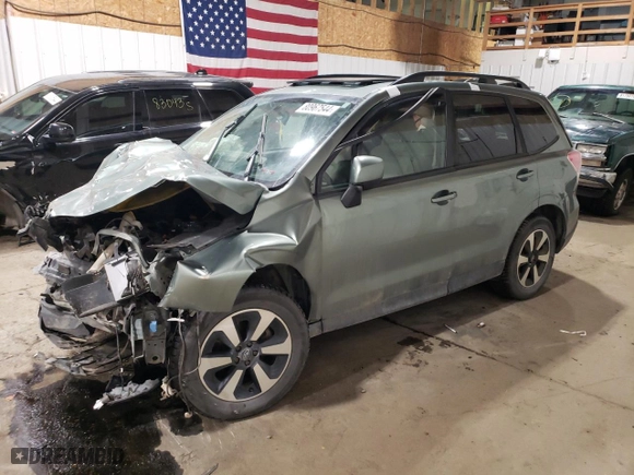 2017 Subaru Forester Premium with VIN JF2SJAGC0HH562717, listed as a Copart auction lot 80967544 with 0 mi miles and Salvage Title. Bid and sale history available at carsss.com. Image 1.