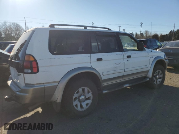 2002 Mitsubishi Montero XLS z VIN JA4MT31R02J035331, wystawiony jako Copart lot #42690835 z przebiegiem Nie podano mil oraz Szkoda całkowita • Salvage title. Historia ofert i sprzedaży dostępna na DreamBid. Obrazek 3.