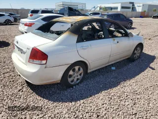 2008 Kia Spectra EX with VIN KNAFE122485556713, listed as a Copart auction lot 70048794 with 0 mi miles and Non Repairable. Bid and sale history available at carsss.com. Image 3.