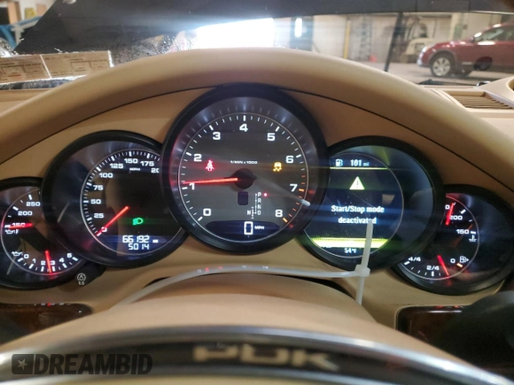 2014 Porsche Panamera 4S Executive with VIN WP0BB2A7XEL062022, listed as a Copart auction lot 52533055 with 66,192 mi miles and Salvage Title. Bid and sale history available at DreamBid. Image 9.