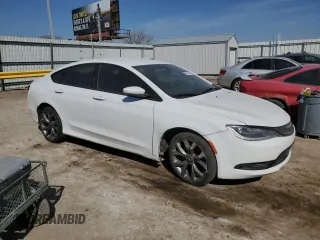 2015 Chrysler 200 S with VIN 1C3CCCBB8FN563608, listed as a Copart auction lot 49098325 with 157,780 mi miles and Salvage Title. Bid and sale history available at carsss.com. Image 4.