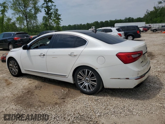 2014 Kia Cadenza Premium z VIN KNALN4D71E5121043, wystawiony jako Copart lot #59667395 z przebiegiem 244 797 mil mil oraz Czysty tytuł • Clean title. Historia ofert i sprzedaży dostępna na DreamBid. Obrazek 2.