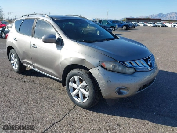 2010 Nissan Murano S with VIN JN8AZ1MU7AW010637, listed as a IAAI auction lot 41847060 with 134,386 mi miles. Bid and sale history available at carsss.com. Image 1.