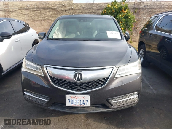 2014 Acura MDX Tech Pkg with VIN 5FRYD3H41EB012164, listed as a IAAI auction lot 41765473 with 59,935 mi miles. Bid and sale history available at carsss.com. Image 13.
