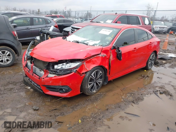 2016 Honda Civic Sedan EX-T with VIN 2HGFC1F3XGH635159, listed as a IAAI auction lot 41584768 with 108,814 mi miles. Bid and sale history available at carsss.com. Image 17.