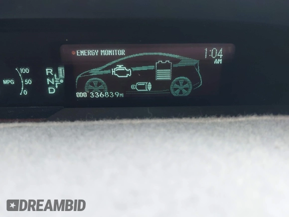 2010 Toyota Prius II with VIN JTDKN3DU0A0109858, listed as a IAAI auction lot 42082348 with 336,839 mi miles. Bid and sale history available at carsss.com. Image 16.
