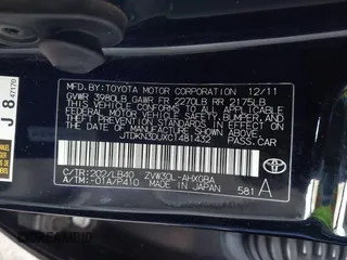 2012 Toyota Prius One z VIN JTDKN3DUXC1481432, wystawiony jako IAAI lot #42386235 z przebiegiem 130 285 mil mil oraz . Historia ofert i sprzedaży dostępna na DreamBid. Obrazek 9.