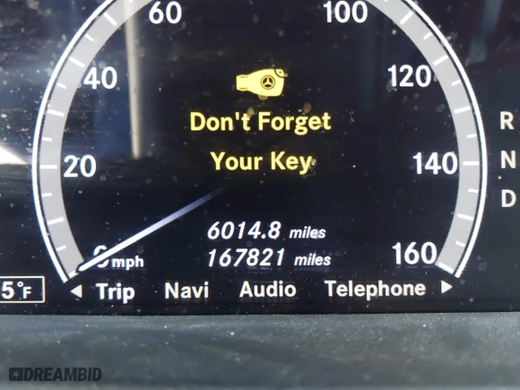 2012 Mercedes-Benz S-Class S 550 with VIN WDDNG7DB2CA442238, listed as a IAAI auction lot 42008130 with 167,821 mi miles. Bid and sale history available at carsss.com. Image 7.