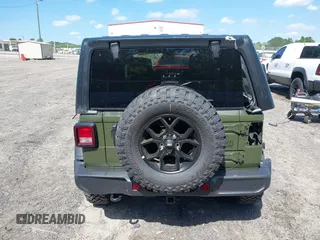 2024 Jeep Wrangler Willys with VIN 1C4PJXDG8RW236725, listed as a IAAI auction lot 39128397 with 50 mi miles and . Bid and sale history available at DreamBid. Image 17.