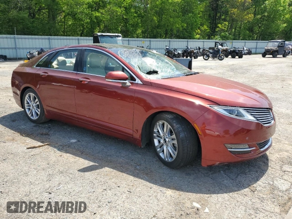 2014 Lincoln MKZ with VIN 3LN6L2GKXER800389, listed as a Copart auction lot 51793125 with 35,976 mi miles and Salvage title. Bid and sale history available at DreamBid. Image 4.