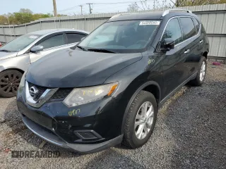 2016 Nissan Rogue SV with VIN KNMAT2MV1GP647313, listed as a Copart auction lot 54320595 with 105,490 mi miles and Salvage Title. Bid and sale history available at carsss.com. Image 1.