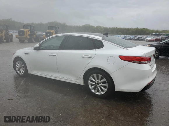 2016 Kia Optima EX with VIN 5XXGU4L35GG013206, listed as a Copart auction lot 51150455 with 166,865 mi miles and Salvage Title. Bid and sale history available at carsss.com. Image 2.