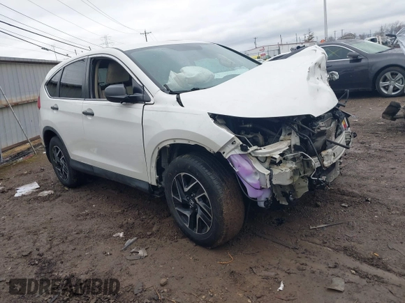 2016 Honda CR-V SE with VIN 5J6RM4H45GL070722, listed as a IAAI auction lot 41522155 with 109,357 mi miles and . Bid and sale history available at carsss.com. Image 1.