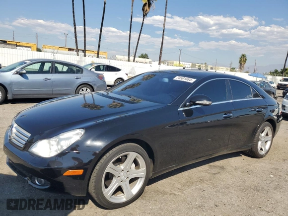 2007 Mercedes-Benz CLS-Class 5.5L with VIN WDDDJ72X17A083837, listed as a Copart auction lot 74591864 with 128,979 mi miles and Clean Title. Bid and sale history available at carsss.com. Image 1.