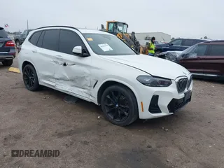 2022 BMW X3 sDrive30i with VIN 5UX43DP02N9K59337, listed as a IAAI auction lot 41411179 with 24,541 mi miles and . Bid and sale history available at DreamBid. Image 1.