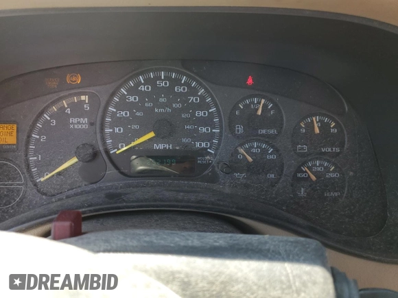 2001 Chevrolet Silverado 3500 LS z VIN 1GCJC33121F182199, wystawiony jako Copart lot #72530404 z przebiegiem 252 199 mil mil oraz Szkoda całkowita • Salvage title. Historia ofert i sprzedaży dostępna na DreamBid. Obrazek 9.