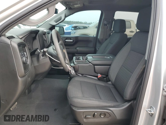 2022 Chevrolet Silverado 1500 Custom with VIN 1GCPABEK8NZ564404, listed as a Copart auction lot 47137815 with 24,760 mi miles and Salvage Title. Bid and sale history available at DreamBid. Image 7.