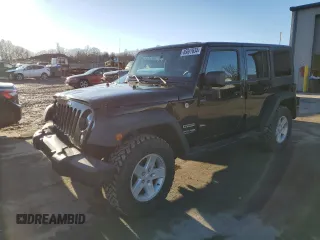 2018 Jeep Wrangler JK Unlimited Sport S with VIN 1C4BJWDG8JL874449, listed as a Copart auction lot 85007634 with 91,709 mi miles and Salvage Title. Bid and sale history available at carsss.com. Image 1.
