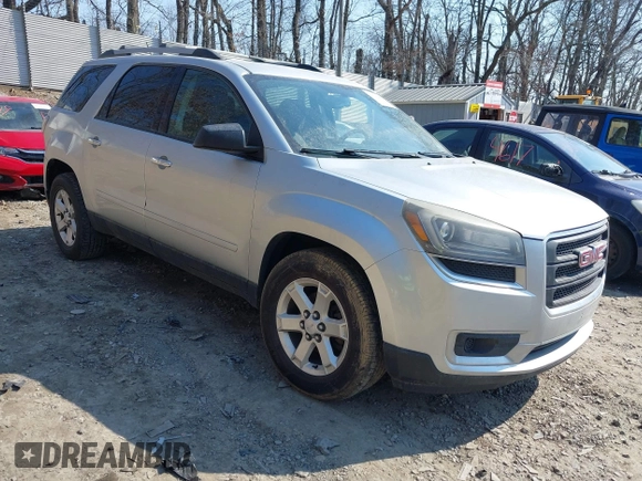 2015 GMC Acadia SLE with VIN 1GKKRPKD9FJ371544, listed as a IAAI auction lot 41745886 with 162,328 mi miles. Bid and sale history available at carsss.com. Image 1.