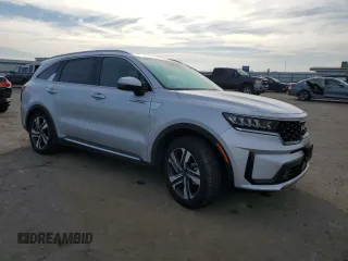 2023 Kia Sorento Hybrid EX with VIN KNDRHDLG7P5195401, listed as a Copart auction lot 87529505 with 18,225 mi miles and Salvage Title. Bid and sale history available at carsss.com. Image 4.