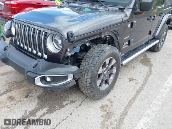 2019 Jeep Wrangler Unlimited Sahara with VIN 1C4HJXEN3KW622167, listed as a IAAI auction lot 41880702 with 72,928 mi miles and . Bid and sale history available at DreamBid. Image 6.