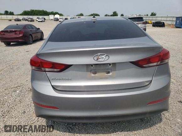 2017 Hyundai Elantra SE with VIN 5NPD84LF6HH156768, listed as a Copart auction lot 59484145 with 152,734 mi miles and Salvage title. Bid and sale history available at DreamBid. Image 6.